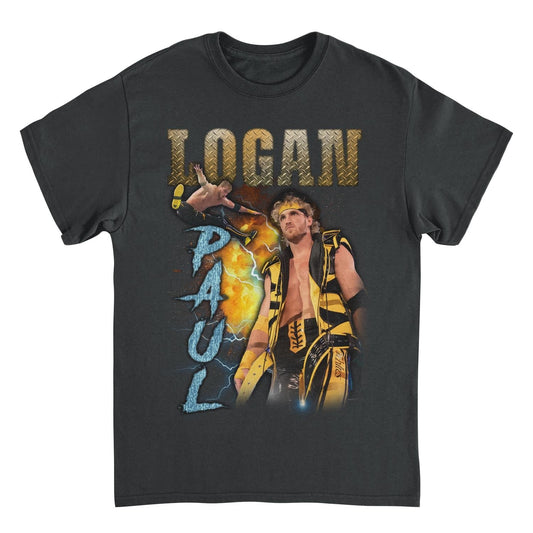 WWE Logan Mens T Shirt Black Officially Licensed