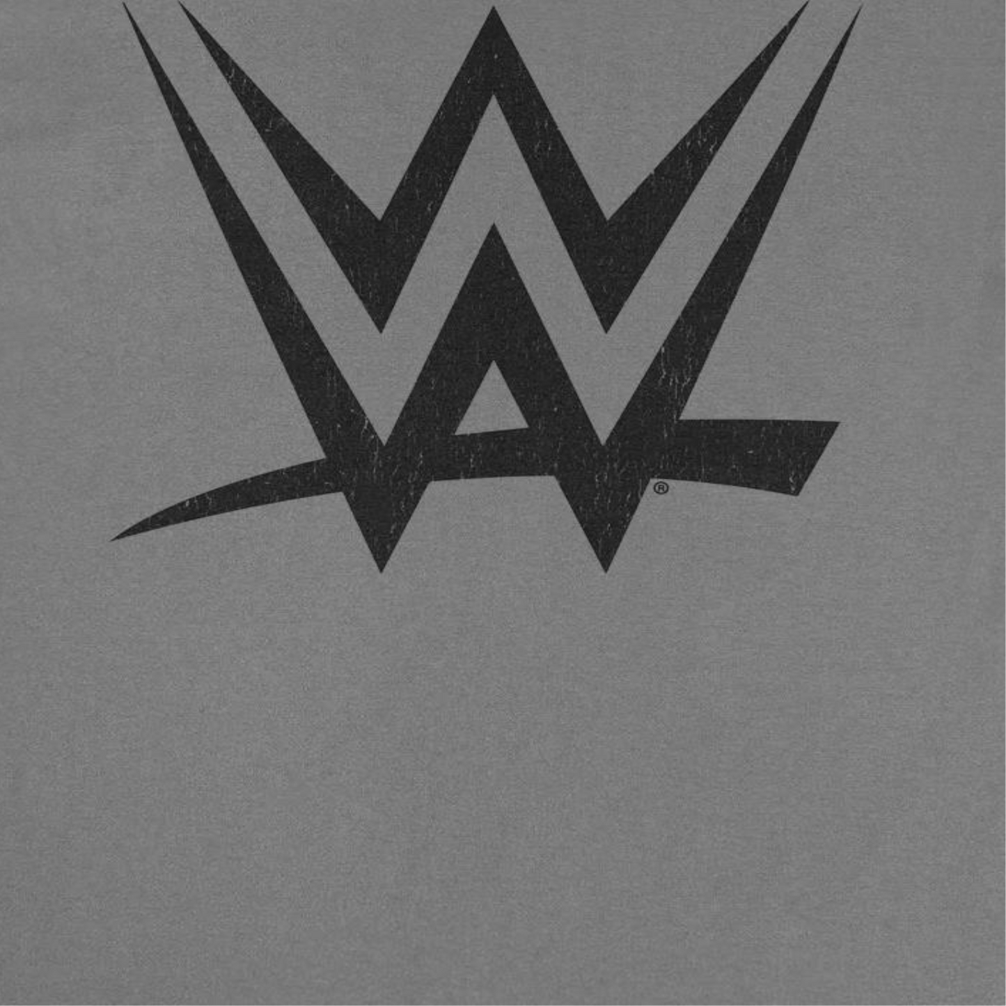 WWE Black Logo Mens T Shirt Charcoal Officially Licensed
