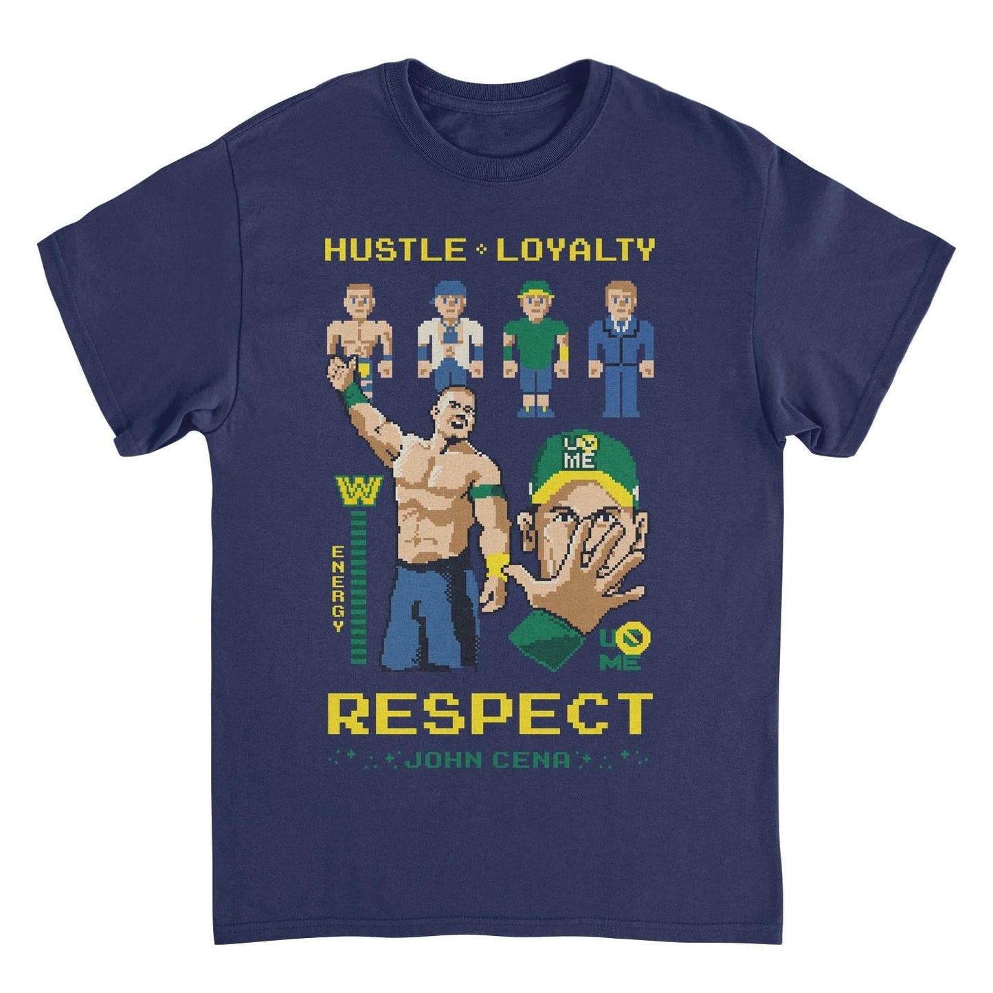 WWE Video Game Cena Mens T Shirt Navy Officially Licensed