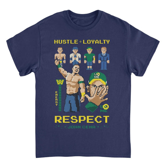WWE Video Game Cena Mens T Shirt Navy Officially Licensed