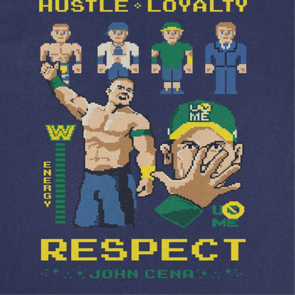 WWE Video Game Cena Mens T Shirt Navy Officially Licensed