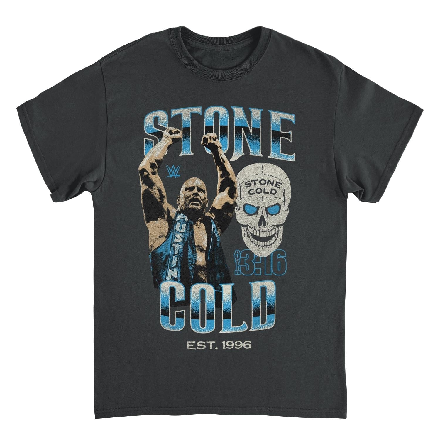 WWE Stone Cold Mens T Shirt Black Officially Licensed