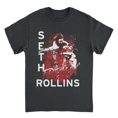 WWE Freakin Rollins Mens T Shirt Black Officially Licensed