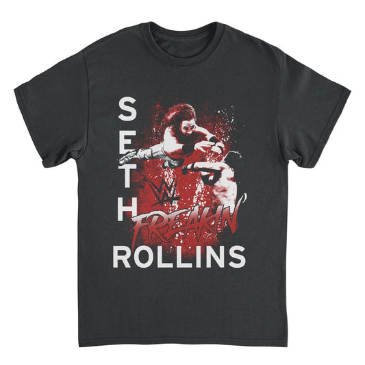 WWE Freakin Rollins Mens T Shirt Black Officially Licensed