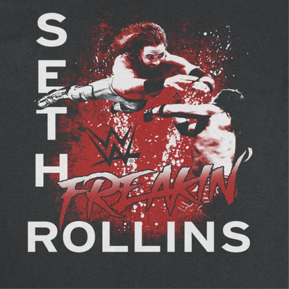 WWE Freakin Rollins Mens T Shirt Black Officially Licensed
