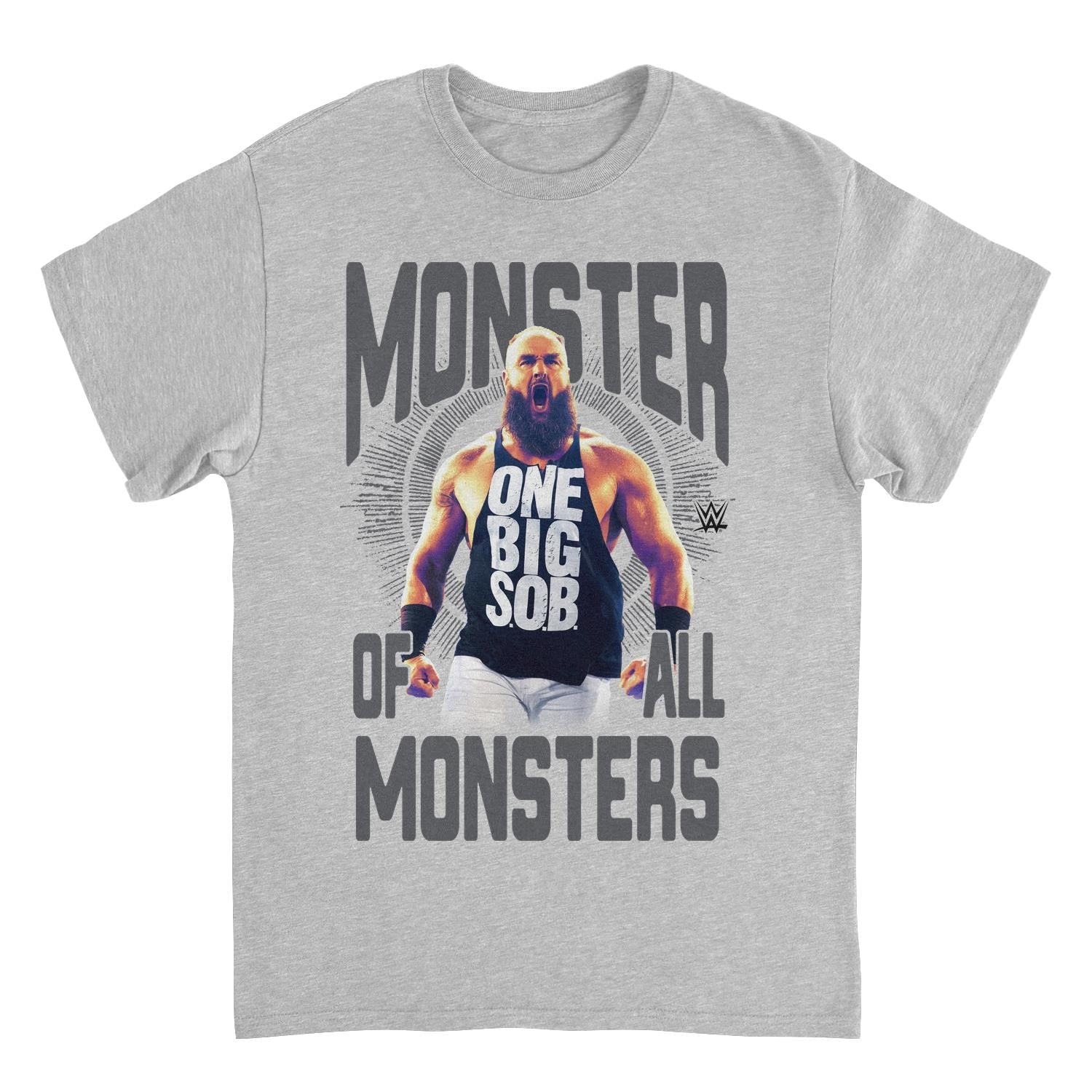 WWE Monster of all Monsters Mens T Shirt Sport Grey Officially Licensed