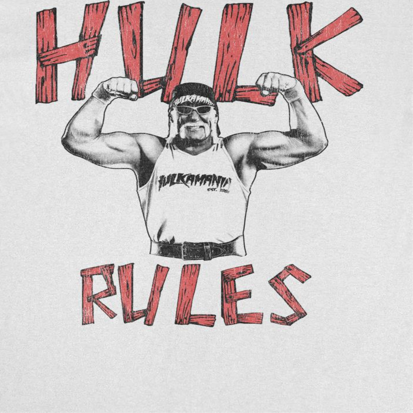 WWE Hulk Hogan Mens T Shirt White Officially Licensed