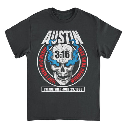 WWE Austin Mens T Shirt Black Officially Licensed