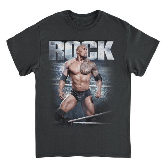 WWE The Rock Mens T Shirt Black Officially Licensed
