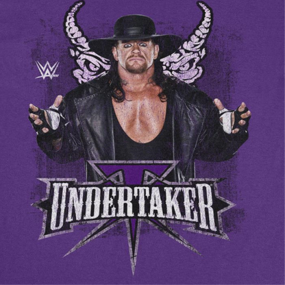 WWE Undertaker Horns Mens T Shirt Purple Officially Licensed