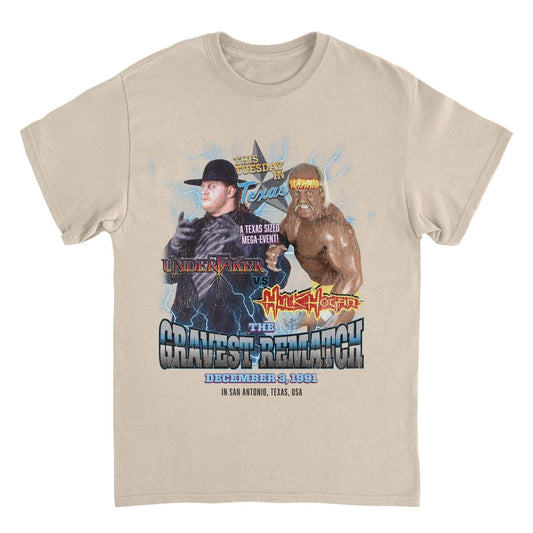 WWE Heavyweight Match Mens T Shirt Sand Officially Licensed
