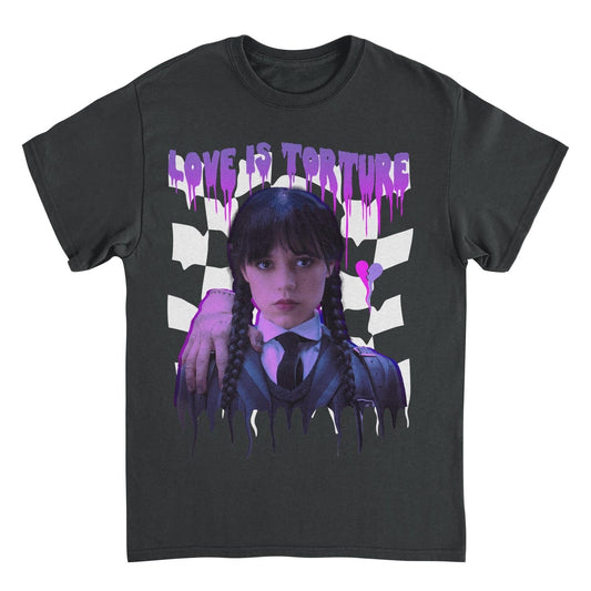 Wednesday Torture Drip T Shirt Black Officially Licensed