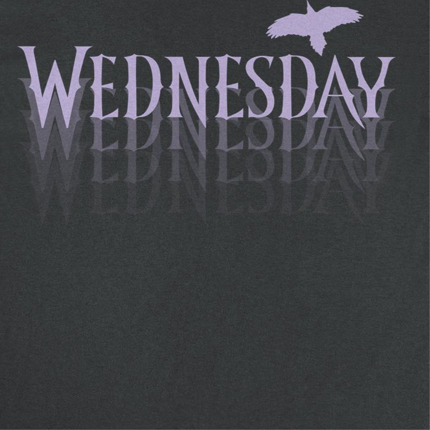Wednesday Fading Logo T Shirt Black Officially Licensed