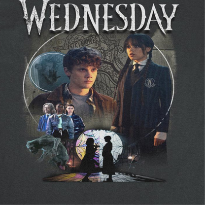 Wednesday Compilation Photo T Shirt Black Officially Licensed
