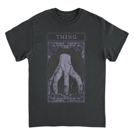 Wednesday Things Card T Shirt Black Officially Licensed