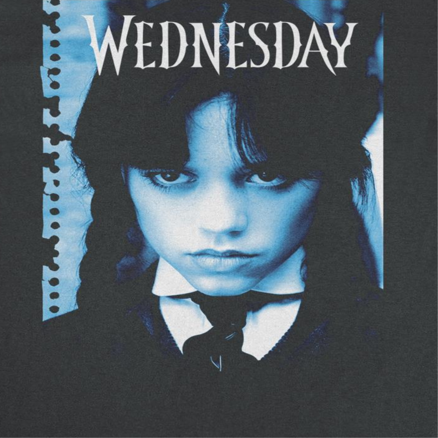 Wednesday Blue Wednesday T Shirt Black Officially Licensed