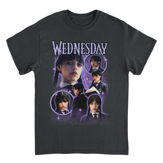 Wednesday Bootleg T Shirt Black Officially Licensed