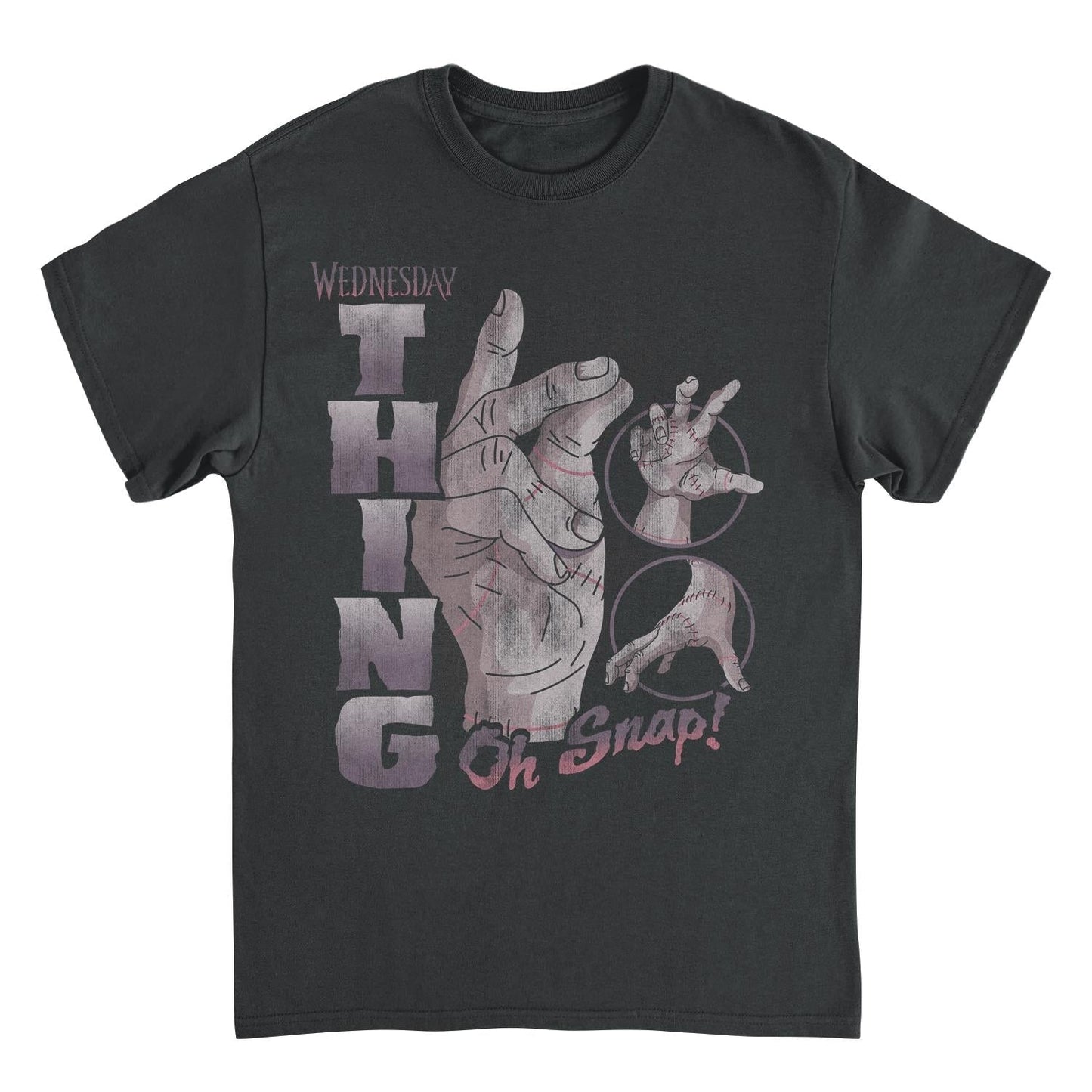 Wednesday Thing Oh Snap T Shirt Black Officially Licensed