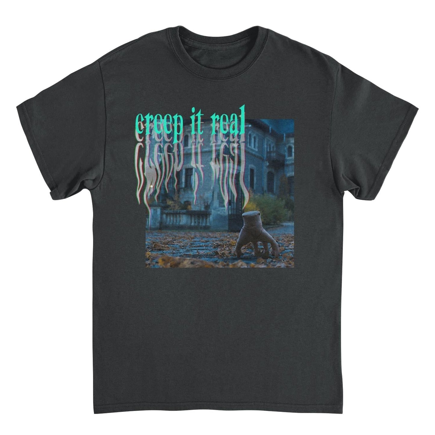 Wednesday Creep It Real T Shirt Black Officially Licensed