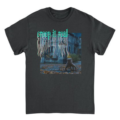 Wednesday Creep It Real T Shirt Black Officially Licensed