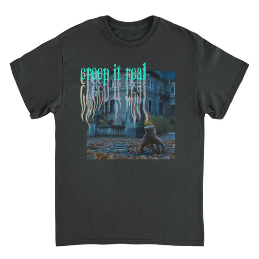 Wednesday Creep It Real T Shirt Black Officially Licensed