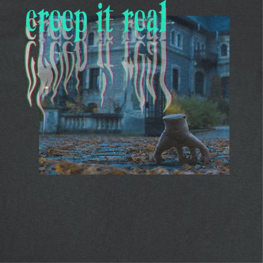Wednesday Creep It Real T Shirt Black Officially Licensed