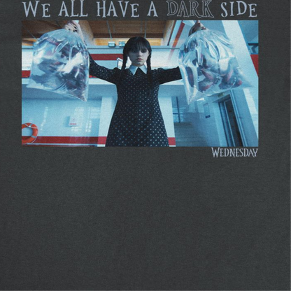 Wednesday Dark Side T Shirt Black Officially Licensed