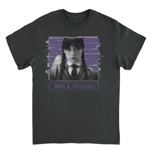 Wednesday Dead Inside T Shirt Black Officially Licensed