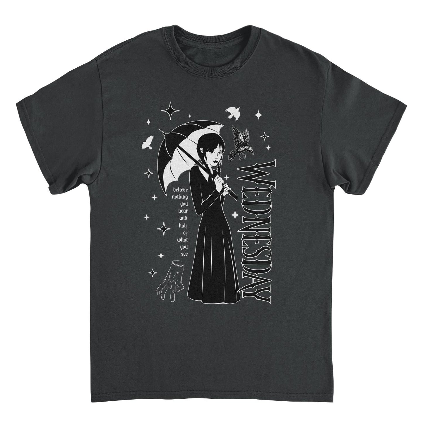 Wednesday Wed Collage T Shirt Black Officially Licensed