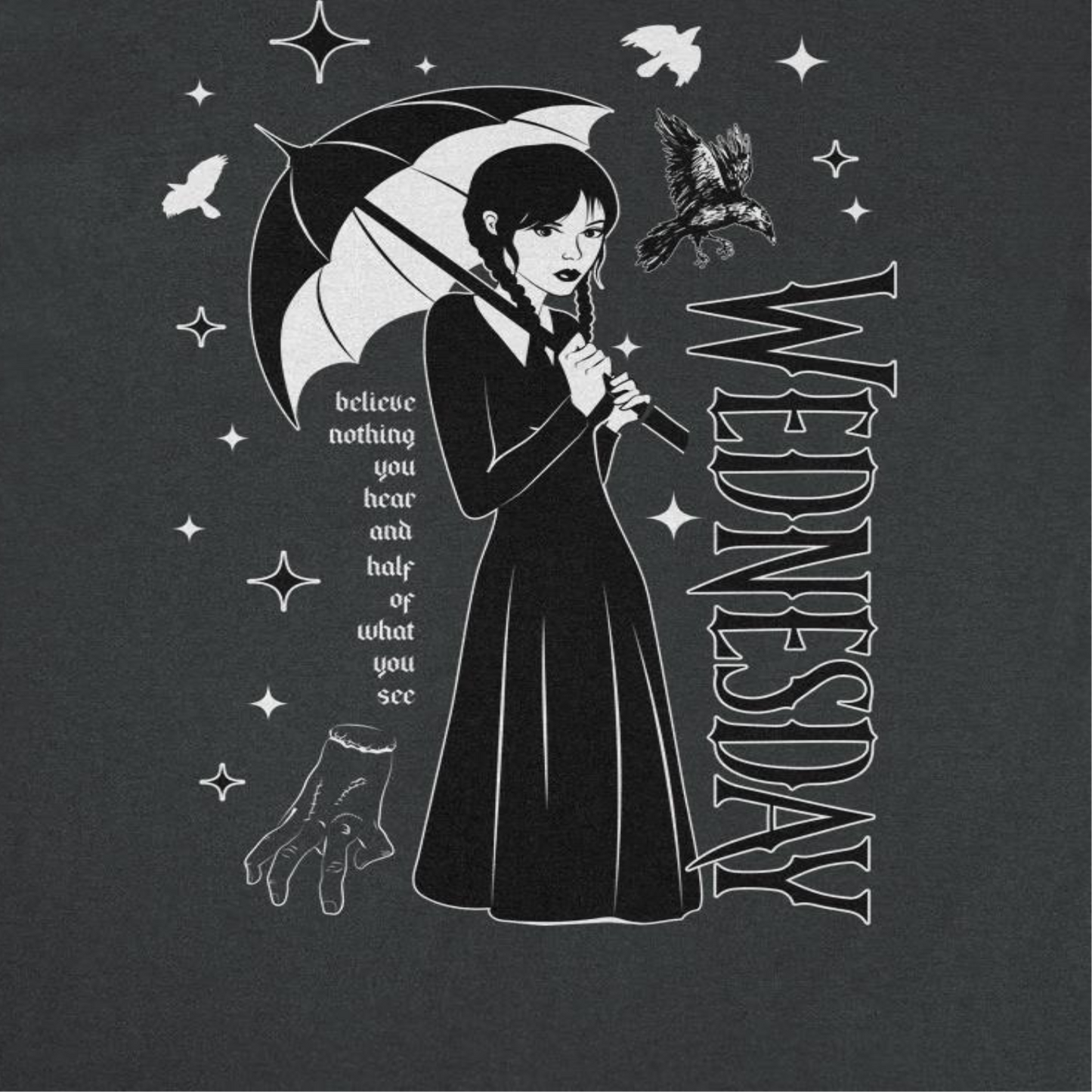 Wednesday Wed Collage T Shirt Black Officially Licensed