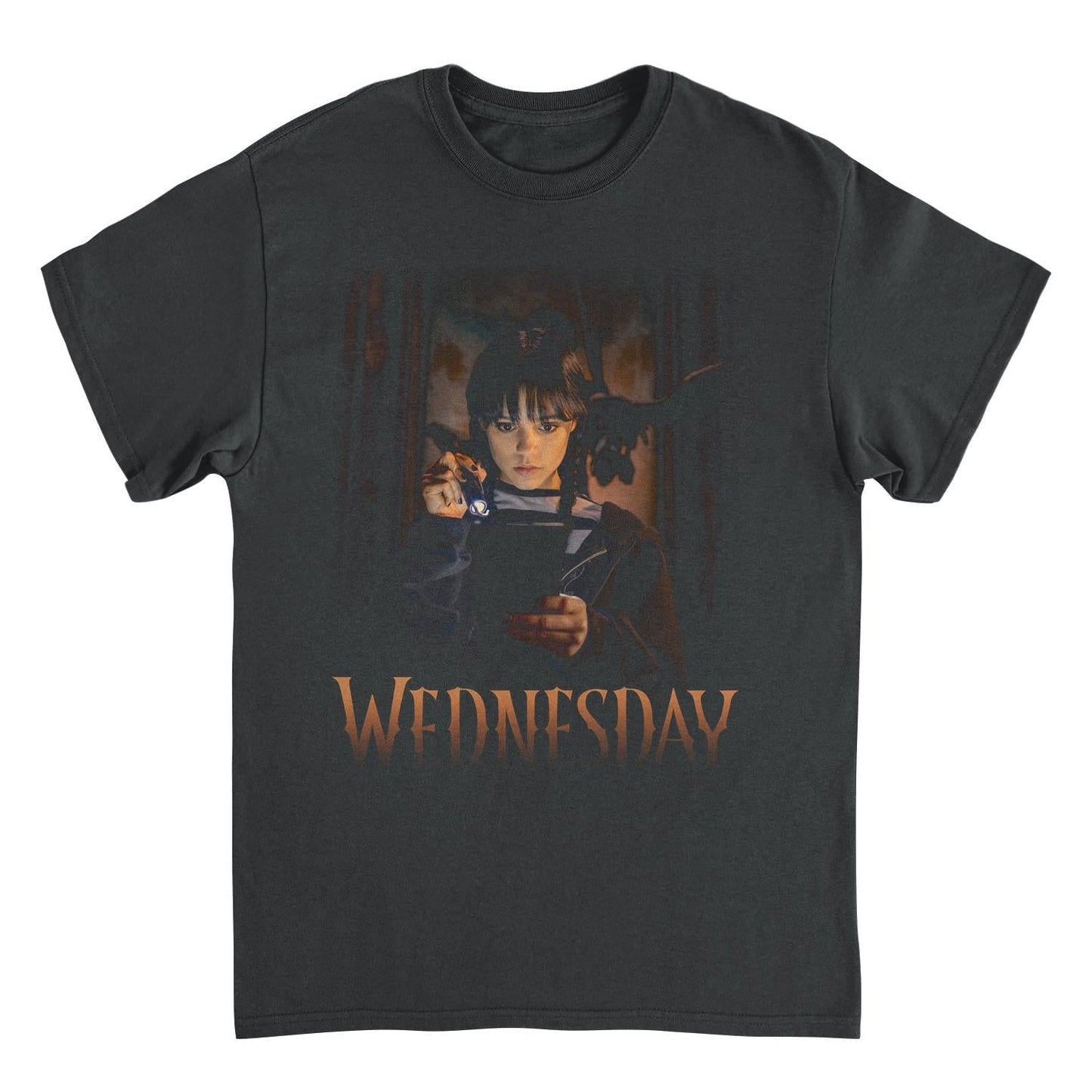 Wednesday Flashlight T Shirt Black Officially Licensed
