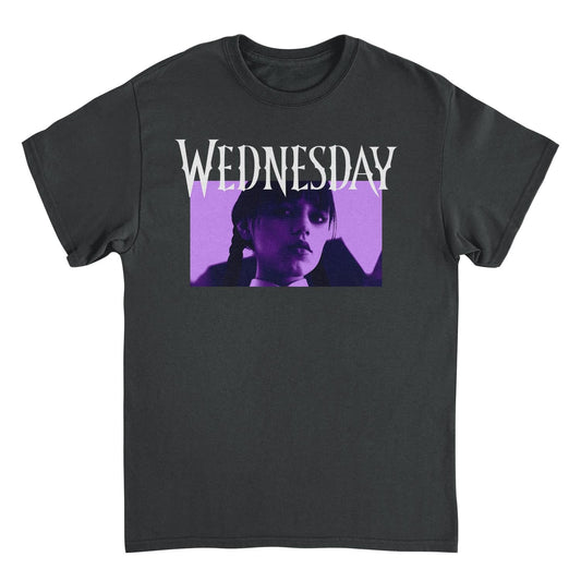 Wednesday Sinister Glare T Shirt Black Officially Licensed