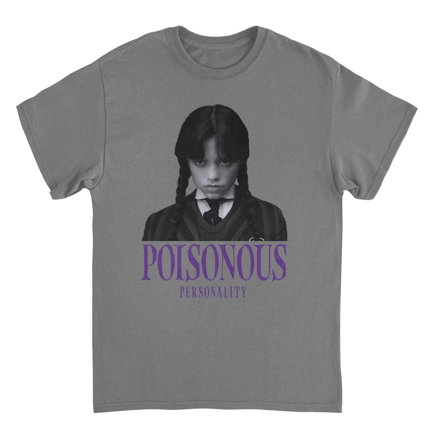 Wednesday Dead T Shirt Charcoal Officially Licensed