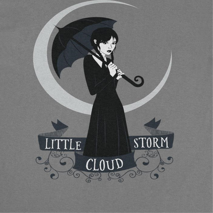 Wednesday Little Storm Cloud T Shirt Charcoal Officially Licensed