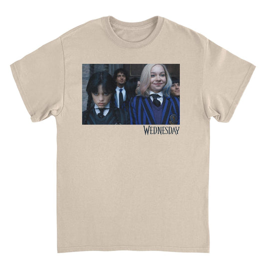 Wednesday Simple T Shirt Sand Officially Licensed