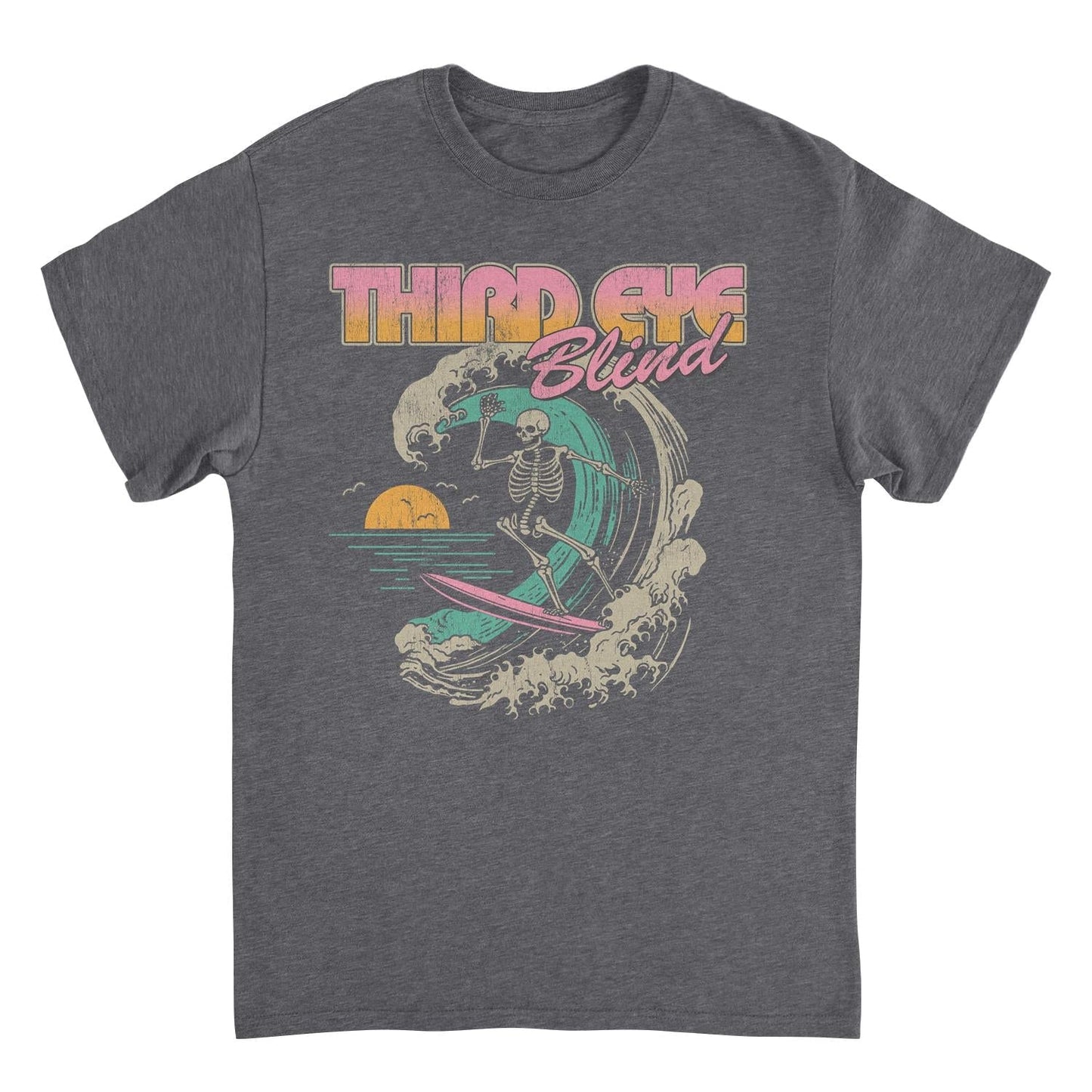 Third Eye Blind Surf Skeleton T Shirt Officially Licensed