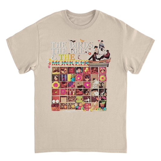 The Monkees The Birds The Bees T Shirt Tan Officially Licensed