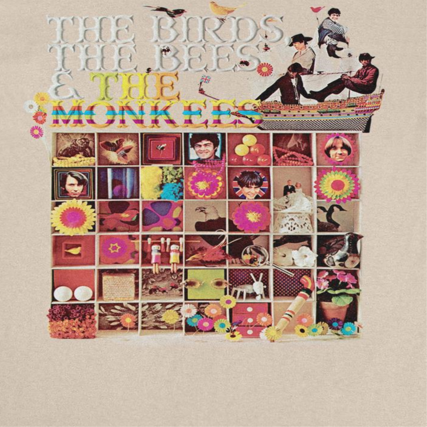 The Monkees The Birds The Bees T Shirt Tan Officially Licensed