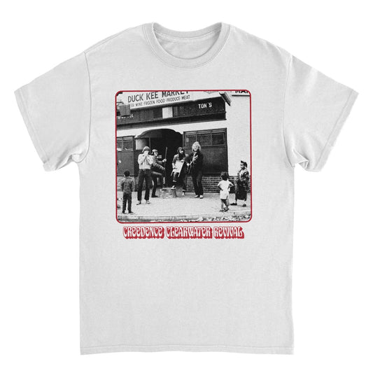 Credence Clearwater Revival CCR Market Band Photo Mens T Shirt White Officially Licensed