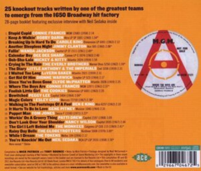 Various Artists - Where The Boys Are / Various  Music CD