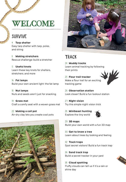 Wild Days - Outdoor Activities Guide For Kids: 50 Easy-To-Follow Projects, New Skills, Explore Nature, Tracking Wildlife, Building Nests, Leaf Printing, Shelters, Camp Fire, Bubbles, Games & More!