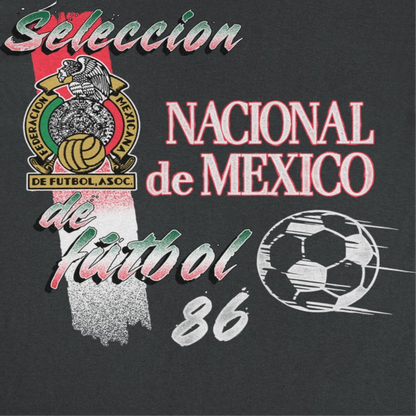 Toffs Retro Soccer Futbol Nacional De Mexico Mens T Shirt Black Officially Licensed