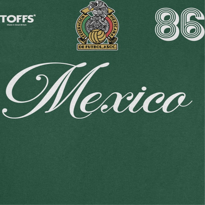 Toffs Retro Soccer Futbol Mexico Mens T Shirt Forest Green Officially Licensed
