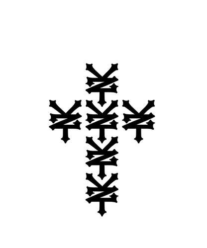 Zoo York Old School New York Cross Mens T Shirt Black Officially Licensed