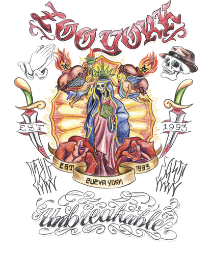 Zoo York Unbreakable Nueva York Street Art Mens T Shirt White officially Licensed
