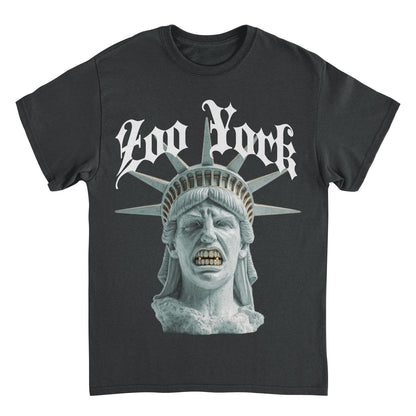 Zoo York ZoStatue of Liberty Gold Grill Smile Mens T Shirt Black Officially Licensed