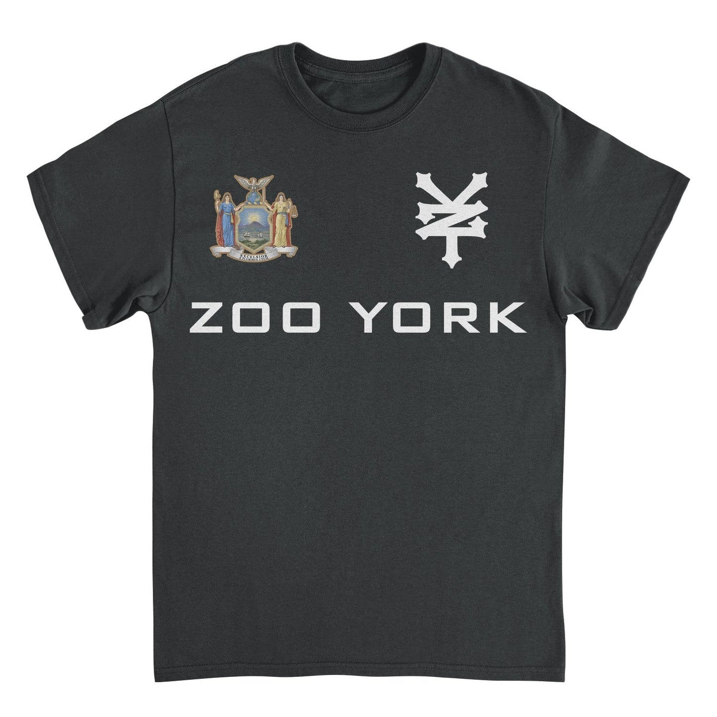 Zoo York Excelsior Classic Patch Logo Mens T Shirt Black Officially Licensed