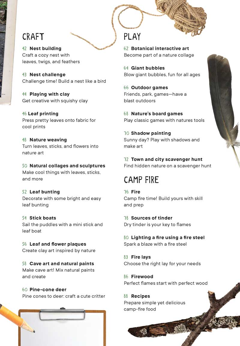 Wild Days - Outdoor Activities Guide For Kids: 50 Easy-To-Follow Projects, New Skills, Explore Nature, Tracking Wildlife, Building Nests, Leaf Printing, Shelters, Camp Fire, Bubbles, Games & More!