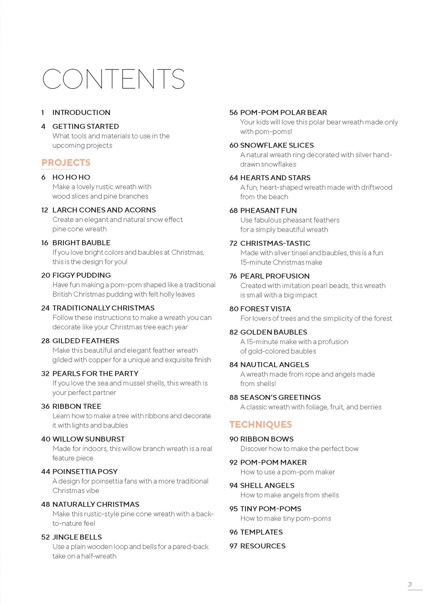 Wreaths - 22 Festive Creations: DIY Christmas Crafts, Pinecones, Bright Baubles, Gilded Feathers, Ribbon Trees, Poinsettia, Pom-Poms, Driftwood Hearts, Pheasant Feathers, Jingle Bells & Holiday Magic!