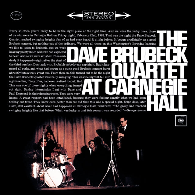 Dave Brubeck - At Carnegie Hall Music CD